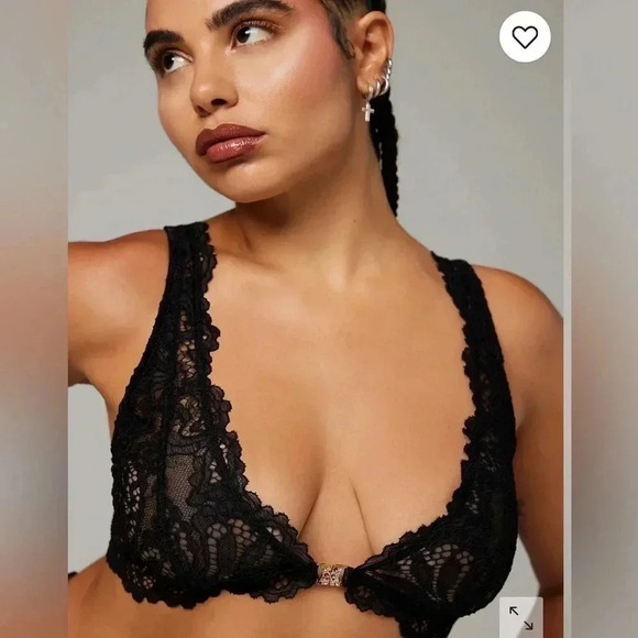 Savage X Fenty Romantic Corded Lace Front-Closure Bralette size S - Picture 2 of 11